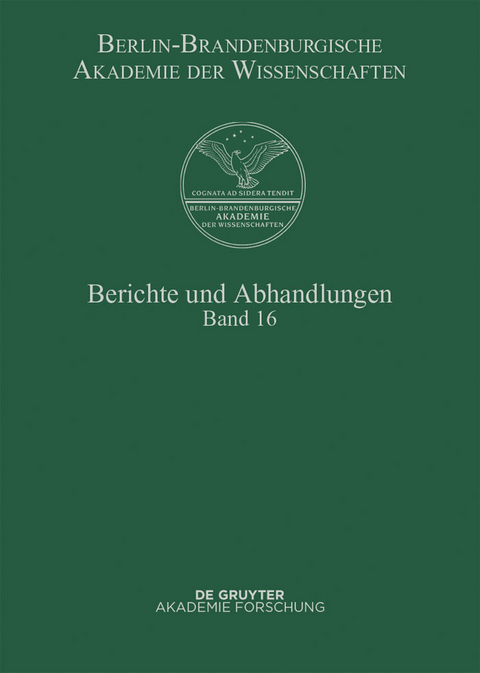 Berichte und Abhandlungen. Band 16 - 