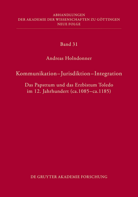 Kommunikation - Jurisdiktion - Integration -  Andreas Holndonner