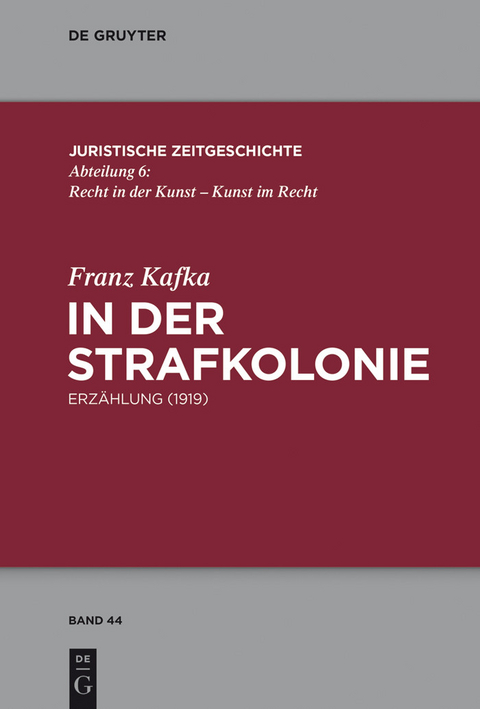 In der Strafkolonie -  Franz Kafka