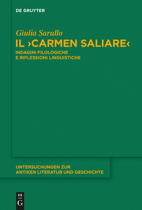 Il 'Carmen Saliare' -  Giulia Sarullo