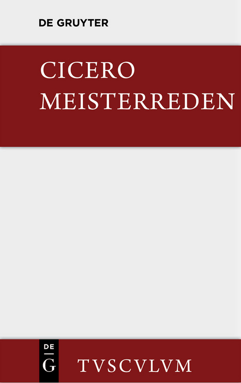 Meisterreden -  Cicero