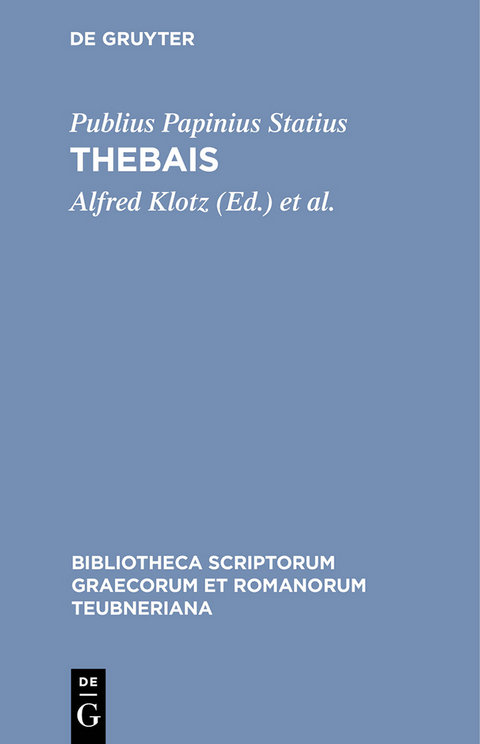 Thebais - Publius Papinius Statius