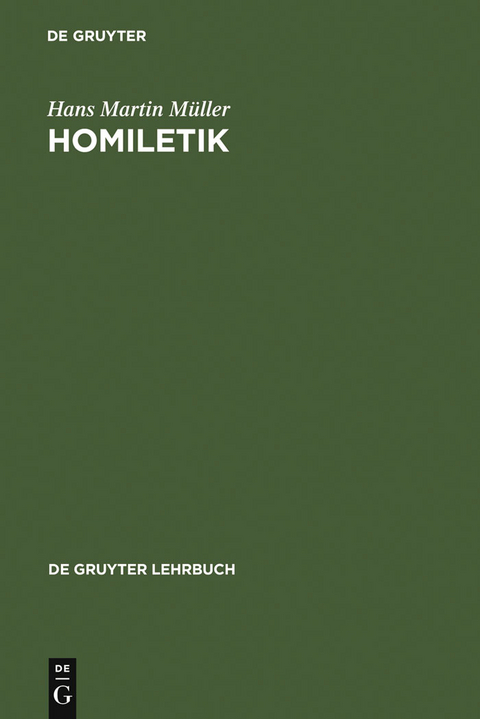 Homiletik - Hans Martin Müller