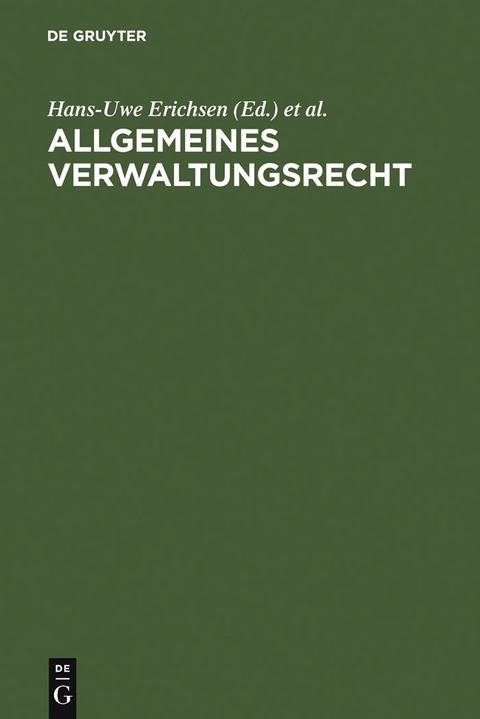 Allgemeines Verwaltungsrecht - 