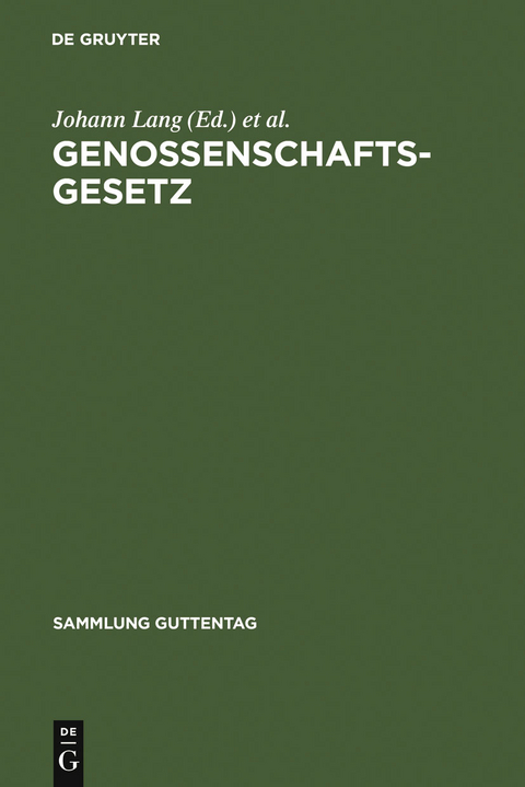 Genossenschaftsgesetz - 