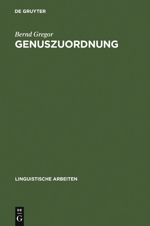 Genuszuordnung - Bernd Gregor