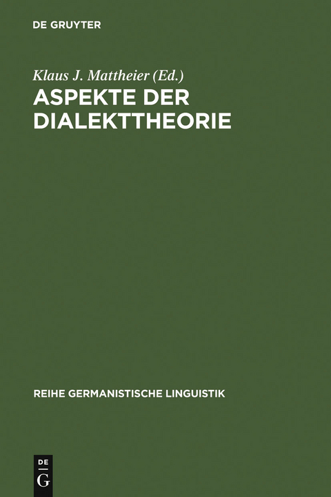 Aspekte der Dialekttheorie - 