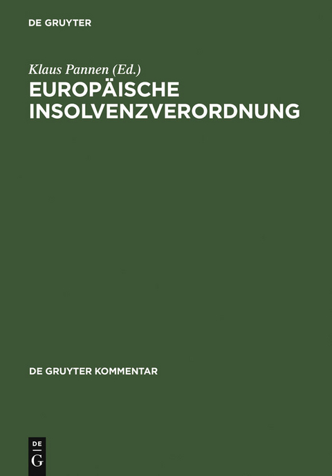 Europäische Insolvenzverordnung - 