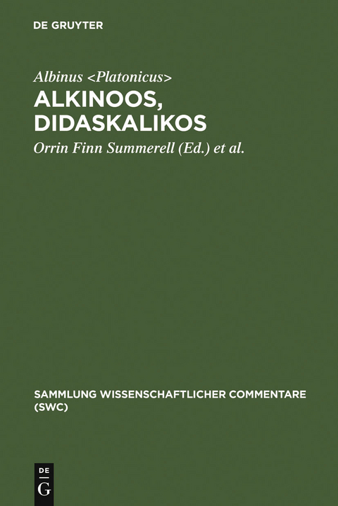 Alkinoos, Didaskalikos -  Albinus <  Platonicus>  