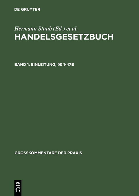 Einleitung; §§ 1-47b - 