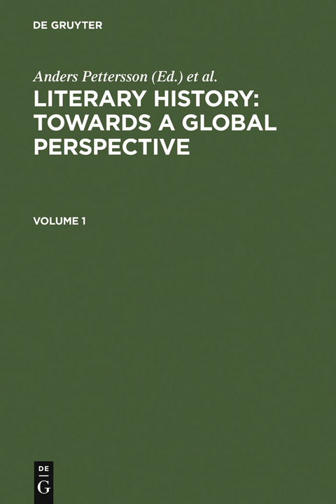 Ebook Literary History Towards A Global Perspective Von Anders Pettersson Isbn 978 3 11 089411 0 Sofort Download Kaufen Lehmanns De