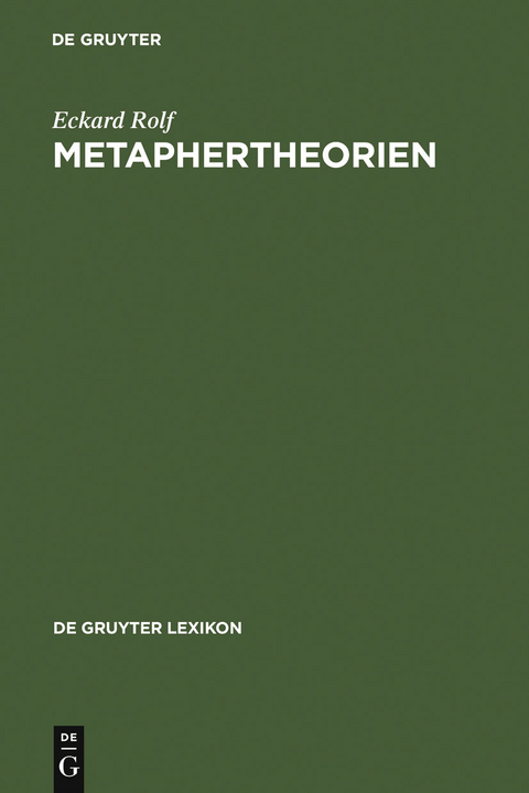 Metaphertheorien - Eckard Rolf