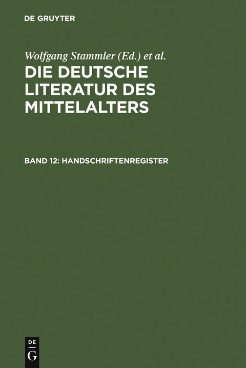 Handschriftenregister - 