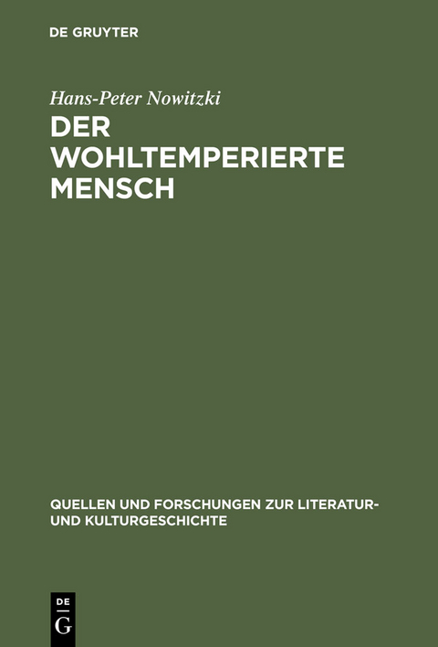 Der wohltemperierte Mensch - Hans-Peter Nowitzki