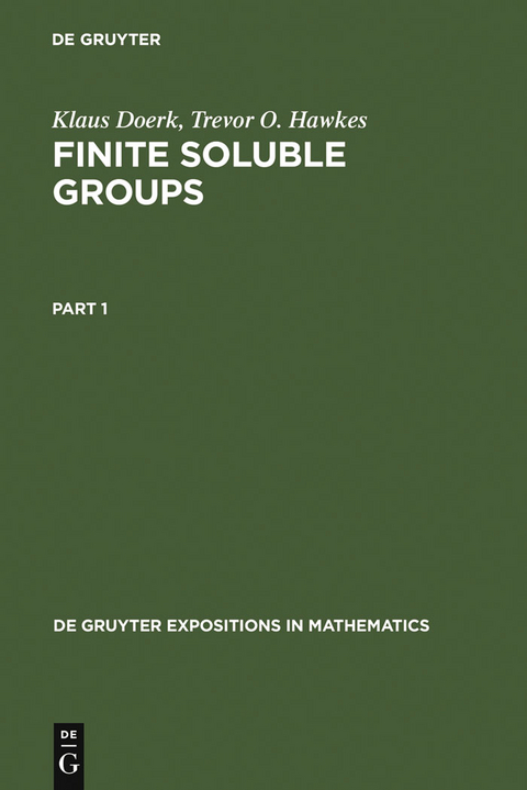 Finite Soluble Groups - Klaus Doerk, Trevor O. Hawkes