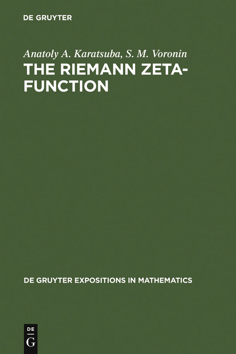 The Riemann Zeta-Function - Anatoly A. Karatsuba, S. M. Voronin