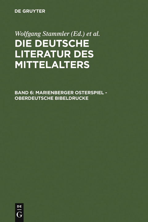 Marienberger Osterspiel - Oberdeutsche Bibeldrucke - 