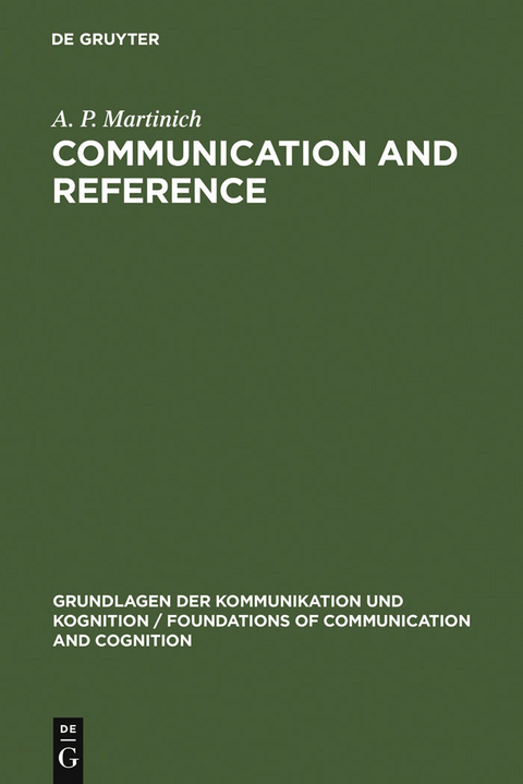 Communication and Reference - A. P. Martinich