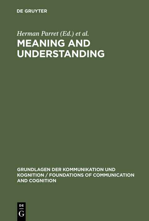 Meaning and Understanding - 