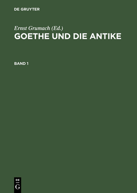 Goethe und die Antike - 