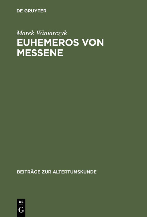 Euhemeros von Messene - Marek Winiarczyk