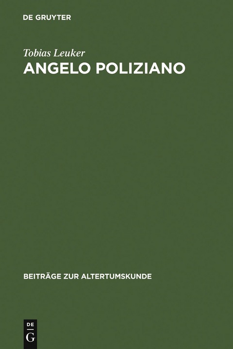 Angelo Poliziano - Tobias Leuker