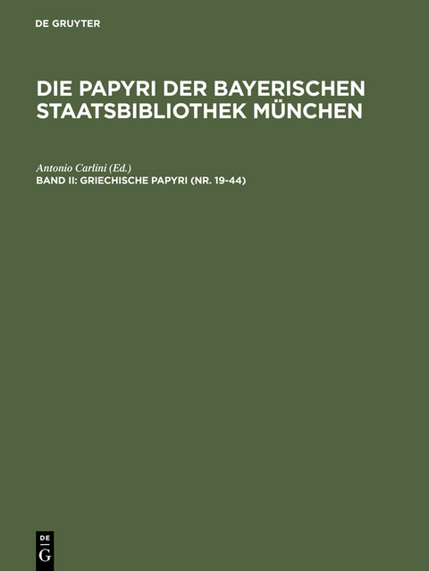 Griechische Papyri (Nr. 19-44) - 