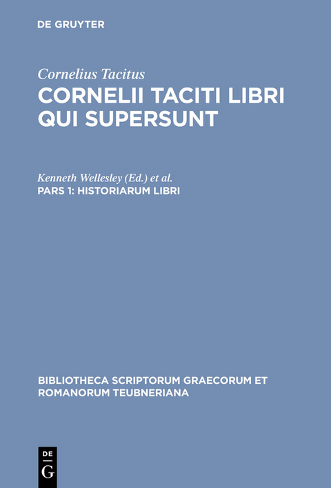Historiarum libri -  Cornelius Tacitus