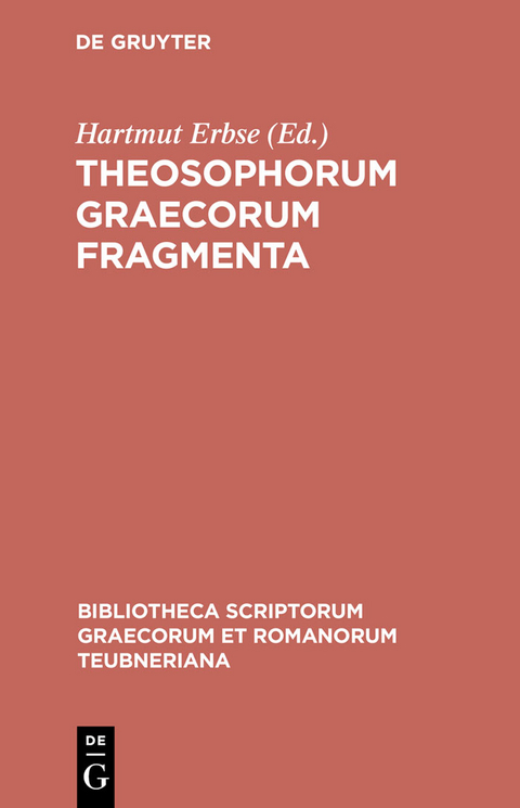 Theosophorum Graecorum fragmenta - 