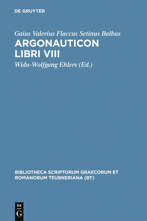 Argonauticon libri VIII - Gaius Valerius Flaccus Setinus Balbus