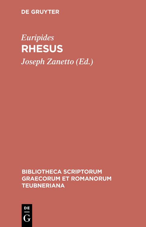 Rhesus -  Euripides