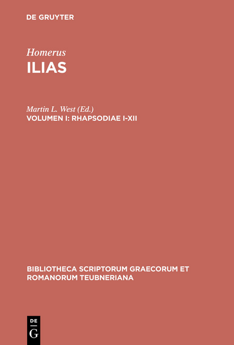 Rhapsodiae I-XII -  Homerus