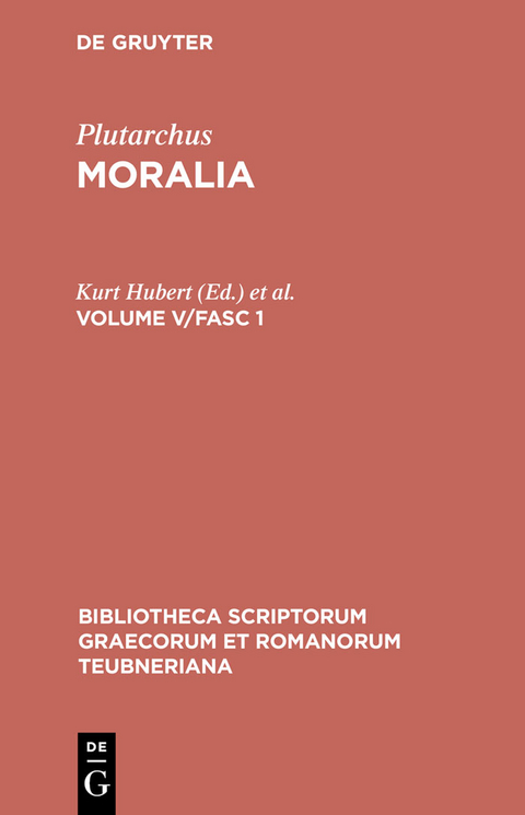Moralia -  Plutarchus