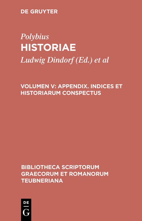 Appendix. Indices et historiarum conspectus -  Polybius
