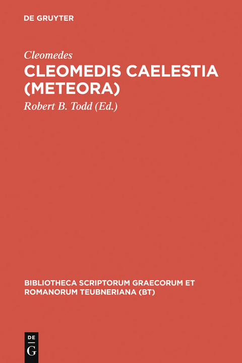 Cleomedis Caelestia (Meteora) -  Cleomedes