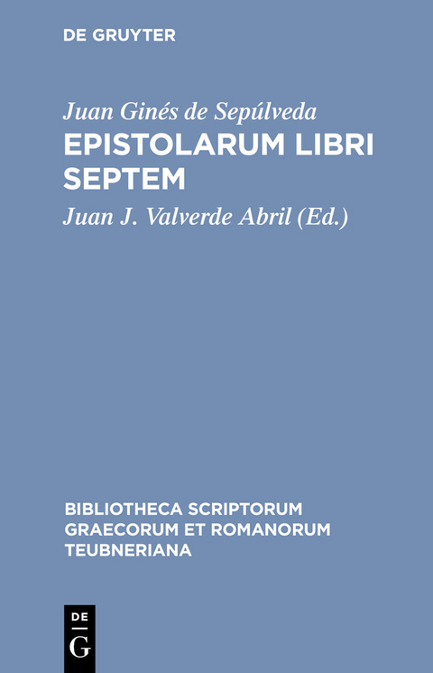 Epistolarum libri septem - Juan Ginés de Sepúlveda