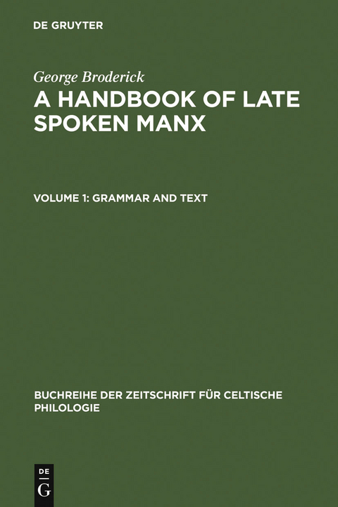 Grammar and Text - George Broderick