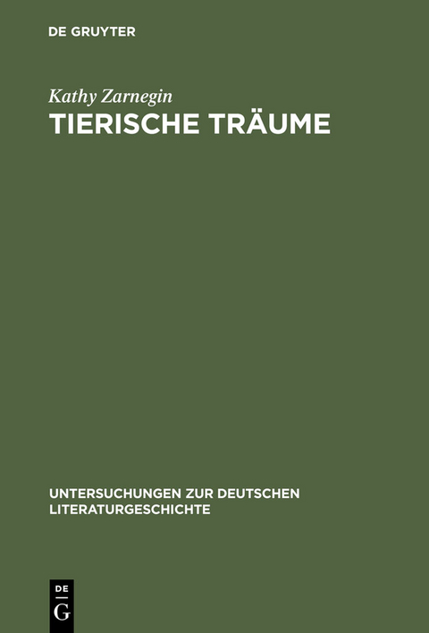 Tierische Träume - Kathy Zarnegin