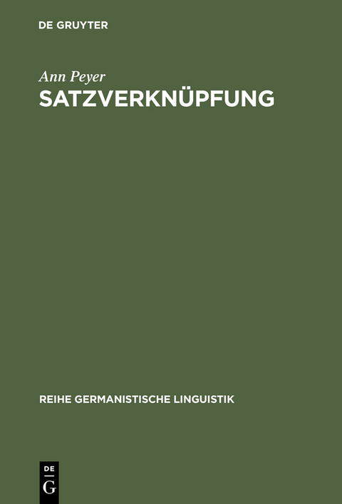 Satzverknüpfung - Ann Peyer