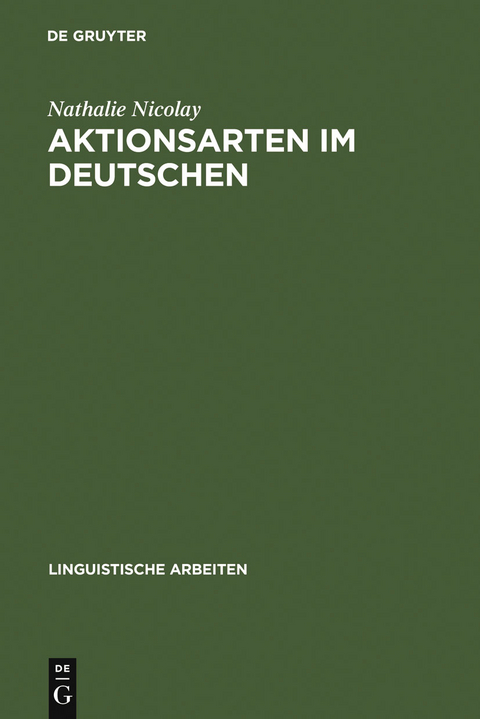 Aktionsarten im Deutschen - Nathalie Nicolay