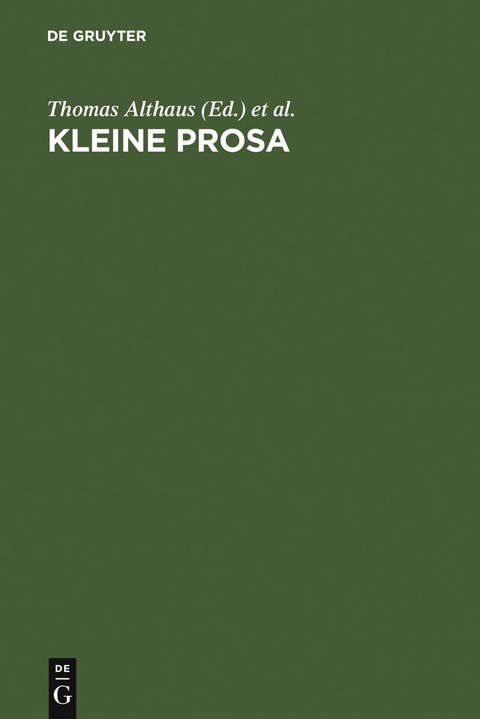 Kleine Prosa - 