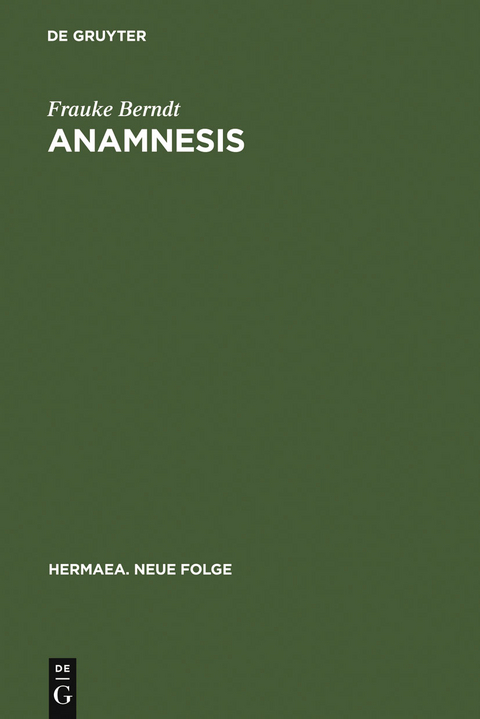 Anamnesis - Frauke Berndt