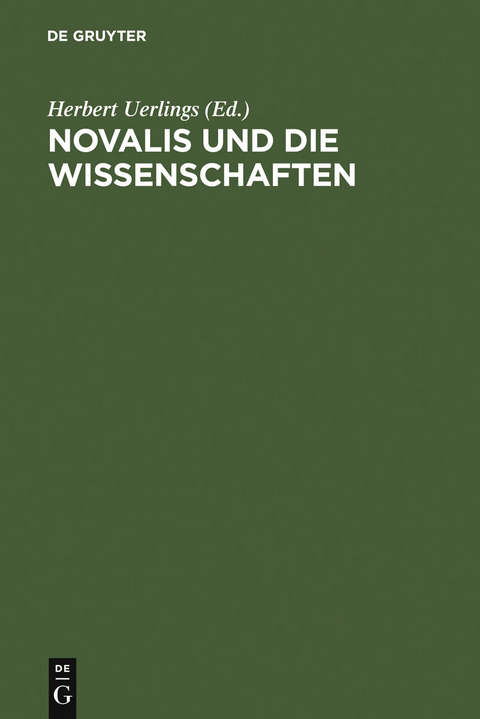 Novalis und die Wissenschaften - 