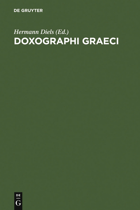 Doxographi Graeci - 