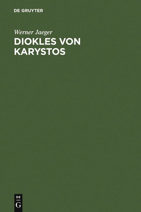Diokles von Karystos - Werner Jaeger