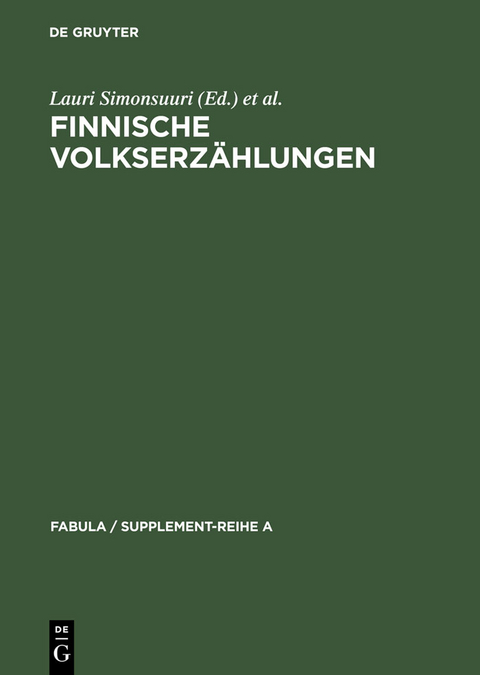 Finnische Volkserzählungen - 