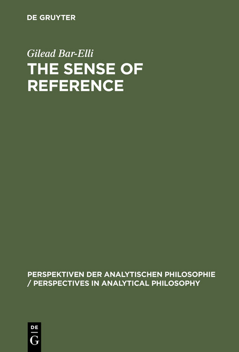The Sense of Reference - Gilead Bar-Elli