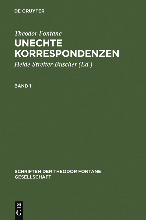 Unechte Korrespondenzen - Theodor Fontane