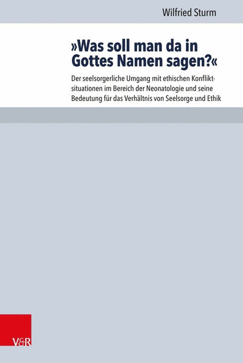 »Was soll man da in Gottes Namen sagen?« - Wilfried Sturm