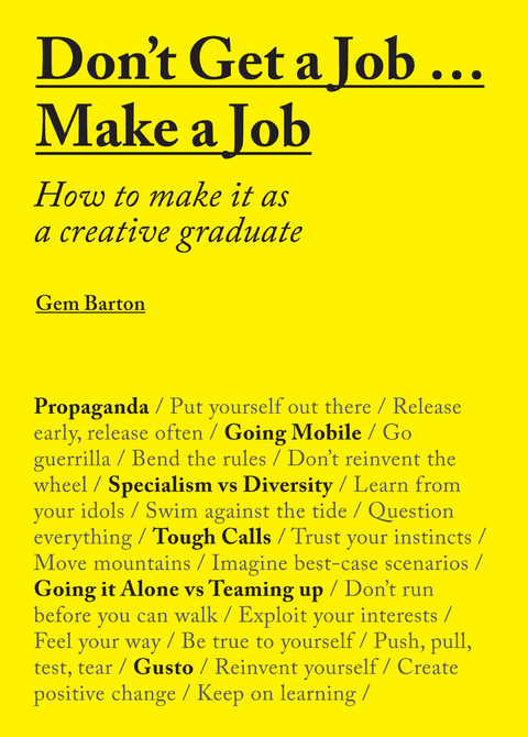 Don't Get a Job...Make a Job - Gem Barton